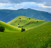 Sea and mountains of Marche