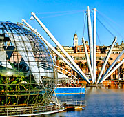 The sea and city of Genoa