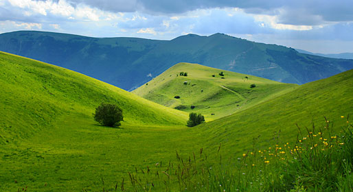 Sea and mountains of Marche