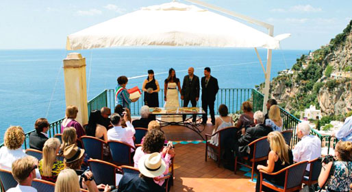 Tying the knot in Positano